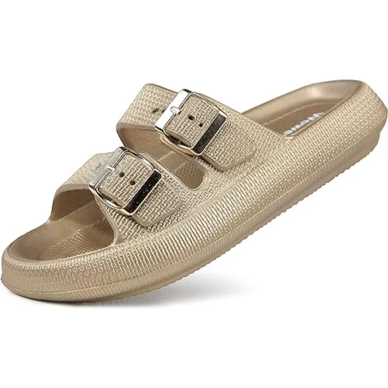 Unisex Comfy Craft Adjustable Dual Buckle Sandals